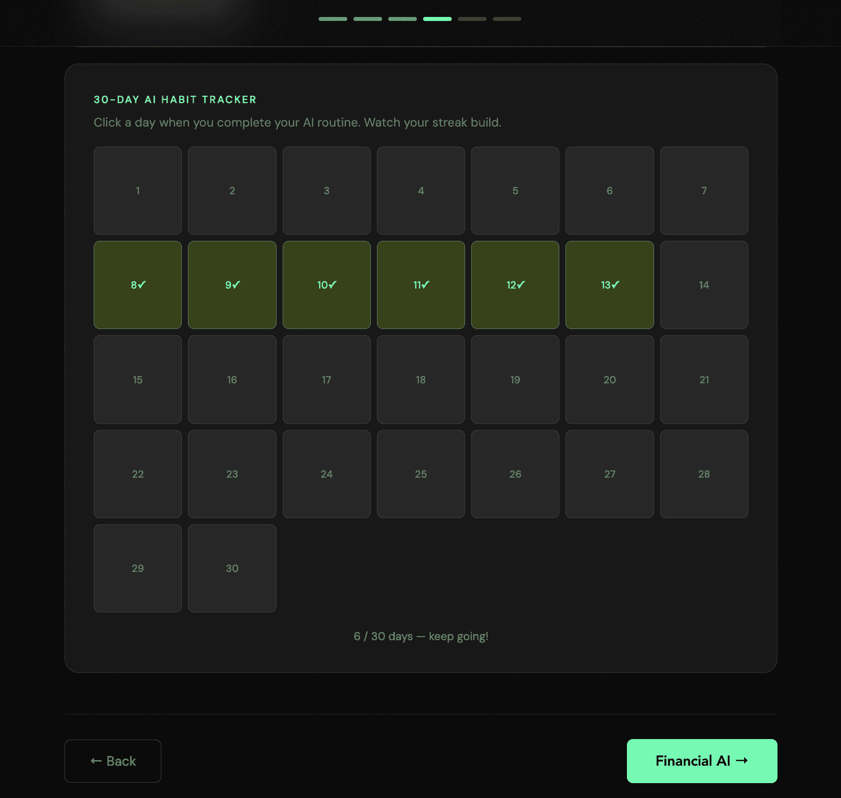 EvolveAI screen 6