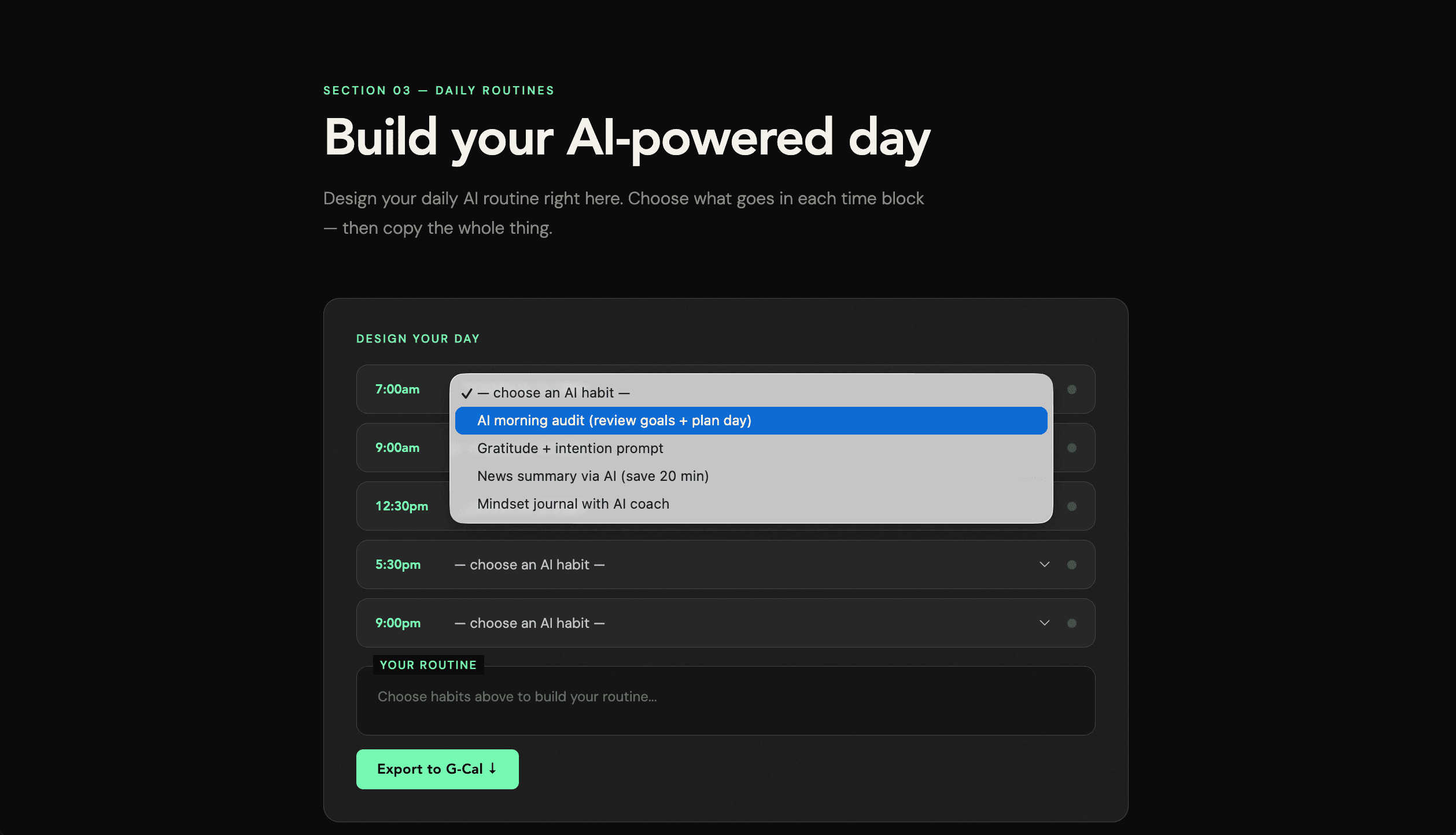 EvolveAI screen 4