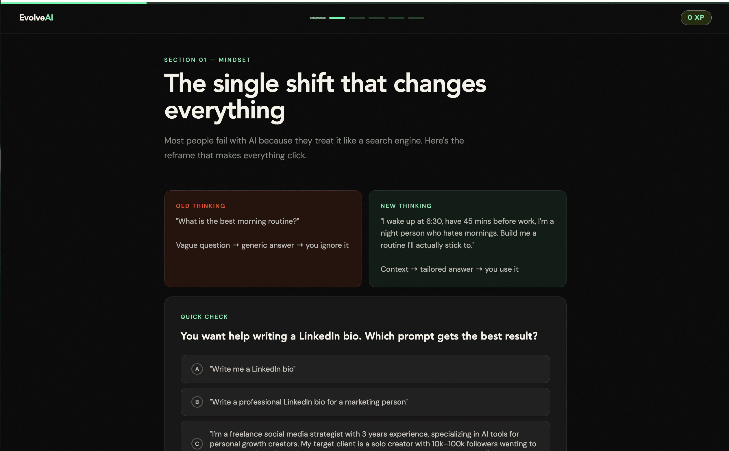 EvolveAI screenshot 2
