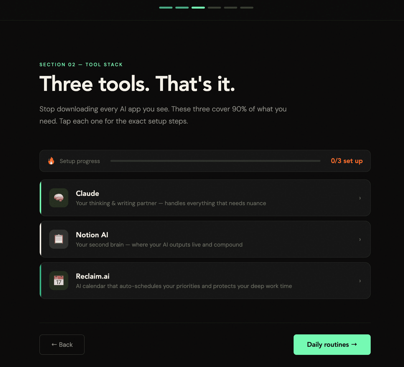 EvolveAI screen 5